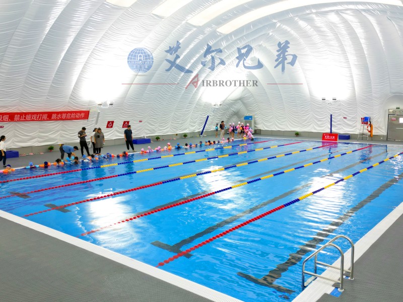 氣膜游泳館，恒溫富氧，游泳更舒適